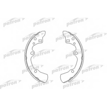 Комплект тормозных колодок задний для FORD SIERRA(GB4,GBG) / MAZDA 626(GD,GV) <b>PATRON PSP276</b>