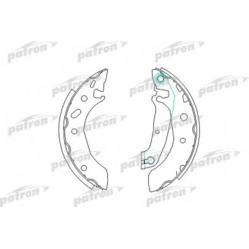 Комплект тормозных колодок задний для FORD ESCORT(AAL,ABL,AFL,ANL,GAL), ORION(GAL) <b>PATRON PSP297</b>