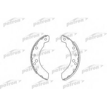 Комплект тормозных колодок задний для FORD TRANSIT(T# #) <b>PATRON PSP394</b>