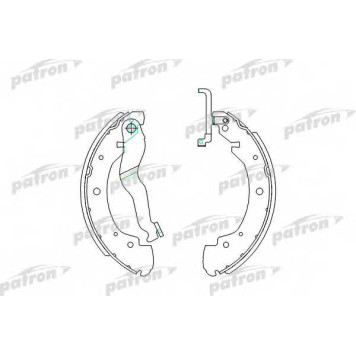 Комплект тормозных колодок задний для VW TRANSPORTER(70XA, 70XB, 70XC, 70XD, 7DB, 7DK, 7DW) <b>PATRON PSP428</b>