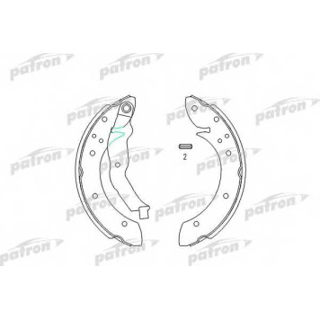 Комплект тормозных колодок задний для RENAULT ESPACE(J/S63#), LAGUNA(K56#), MEGANE(JA0/1#,KA0/1#), SCENIC(JA0/1#) <b>PATRON PSP529</b>