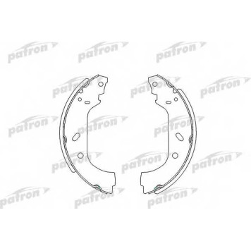 Комплект тормозных колодок задний для CITROEN EVASION, JUMPY / FIAT SCUDO, ULYSSE / LANCIA ZETA / PEUGEOT 806, EXPERT <b>PATRON PSP535</b>