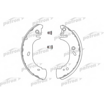 Комплект тормозных колодок задний для FORD TRANSIT TOURNEO, TRANSIT(E# #) / OPEL MOVANO(E9,F9,H9,J9,U9) / RENAULT MASTER(JD) <b>PATRON PSP541</b>