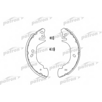 Комплект тормозных колодок задний для FORD TRANSIT TOURNEO, TRANSIT(E# #) <b>PATRON PSP542</b>