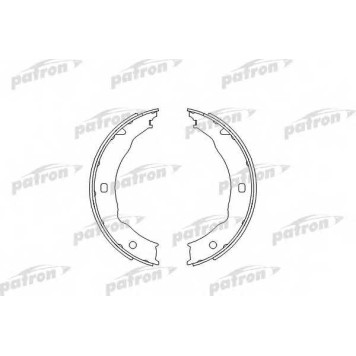 Комплект колодок стояночной тормозной системы PATRON PSP623