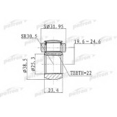 Муфта с шипами приводного вала PATRON PTD003