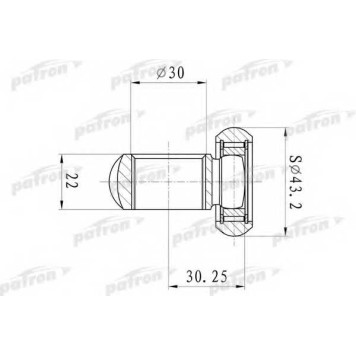 Муфта с шипами приводного вала PATRON PTD006
