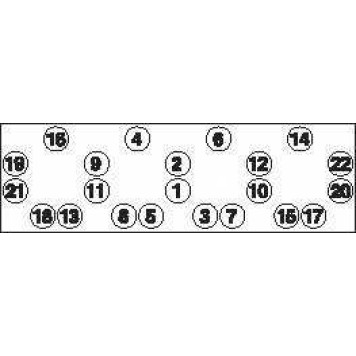 Комплект болтов головки цилидра PAYEN HBS011