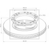 Тормозной диск PE Automotive 026.673-10A