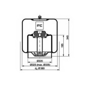 Кожух пневматической рессоры PE Automotive 4838 N P22 / 084.115-75A