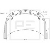 Тормозной барабан PE Automotive 146.131-00A