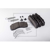 Колодки тормозные дисковые для MAN TGA / MERCEDES ACTROS, ATEGO, AXOR, CITARO, ECONIC, INTEGRO, INTOURO, MK, NG, SK, TOURISMO, TOURO, TRAVEGO <b>PE Automotive 086.300-50A / BL1730D2</b>