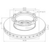 Тормозной диск PE Automotive BS4702 / 036.104-00A