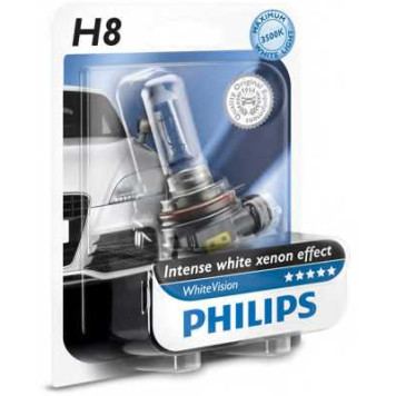 PHILIPS 12360WHVB1 - лампа H8 12V 35W PGJ19-1 (серия WhiteVision)-1