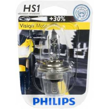 Лампа накаливания HS1 12В 35/35Вт PHILIPS Vision Moto 12636BW-1