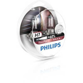 PHILIPS 12972VPS2 - лампы H7 12V 55W PX26d (серия VisionPlus) (2шт. в пластиковом боксе)-1