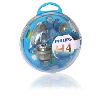 PHILIPS 55718EBKM - лампы набор Essential Box H4+P21W+P21/5W+PY21W+W5W+FUSE(10A+15A+20A) 12V KM (5шт. в пластиковом бокс