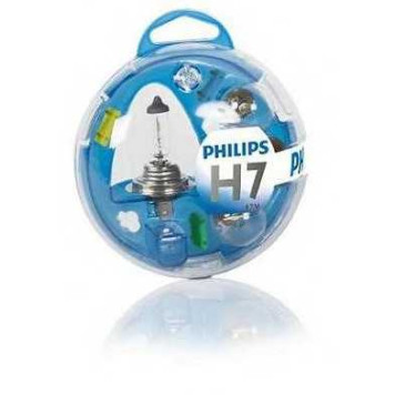 PHILIPS 55719EBKM - лампы набор Essential Box H7+P21W+P21/5W+PY21W+W5W+ Fuse(10A+15A+20A) 12V (5шт. в пластиковом боксе)