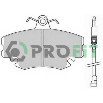 Колодки тормозные дисковые передний для PEUGEOT 205, 309 / RENAULT 11, 19, 21, 25, 9, CLIO, LOGAN, MEGANE, SANDERO/STEPWAY, SUPER 5, THALIA, TWINGO <b>PROFIT 5000-0845</b>