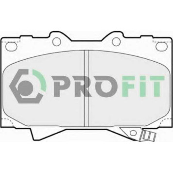 Колодки тормозные дисковые передний для TOYOTA LAND CRUISER 100(FZJ1#, UZJ1#), LAND CRUISER(BJ7#, HZJ7#, KZJ7#, LJ7#, PZJ7#, RJ7#) <b>PROFIT 5000-1456</b>