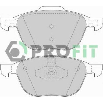 Колодки тормозные дисковые передний для FORD C-MAX, FOCUS, KUGA / MAZDA 3, 5 / VOLVO C30, C70, S40, V50 <b>PROFIT 5000-1594</b>