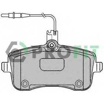 Колодки тормозные дисковые передний для PEUGEOT 407(6C#,6D#,6E#) <b>PROFIT 5000-1725</b>