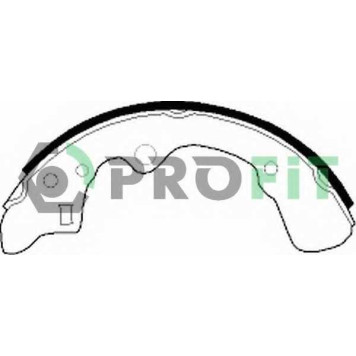 Комплект тормозных колодок задний для FORD SIERRA(GB4,GBG) / MAZDA 626(GD,GV) <b>PROFIT 5001-0276</b>