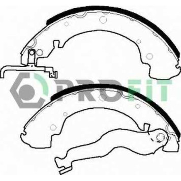 Комплект тормозных колодок задний для VW TRANSPORTER(70XA, 70XB, 70XC, 7DB, 7DK, 7DW) <b>PROFIT 5001-0428</b>