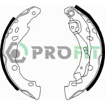 Комплект тормозных колодок задний для RENAULT CLIO(BB0/1/2#,CB0/1/2#), LOGAN(LS#), THALIA(LB0/1/2#) <b>PROFIT 5001-0642</b>