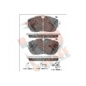 Колодки тормозные дисковые для PEUGEOT 308 <b>R BRAKE RB2227 / 22218</b>