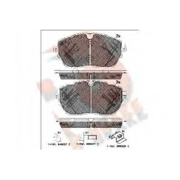 Колодки тормозные дисковые для PEUGEOT 308 <b>R BRAKE RB2227 / 22218</b>