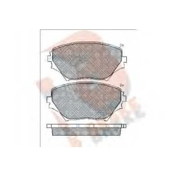 Колодки тормозные дисковые для TOYOTA RAV 4(ACA2#,CLA2#,XA2#,ZCA2#) <b>R BRAKE RB1519 / 23585</b>