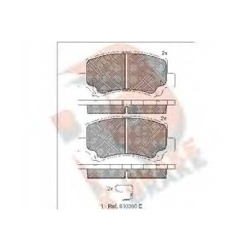 Колодки тормозные дисковые для SUZUKI WAGON R+(EM) <b>R BRAKE RB1589 / 23662</b>