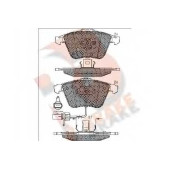 Колодки тормозные дисковые для AUDI A4(8D2, 8E2, 8E5, 8EC, 8ED, 8H7, 8HE, B5, B6, B7), A6(4F2, 4F5, 4FH, C6), A8(4E#) <b>R BRAKE RB1654 / 23763</b>