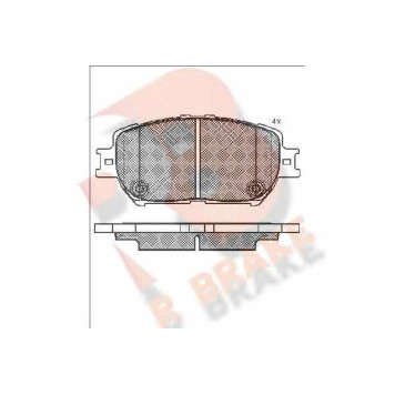 Колодки тормозные дисковые для DAIHATSU ALTIS / LEXUS GS, IS / TOYOTA AURION, CAMRY SOLARA, CAMRY, CROWN, VISTA, WISH <b>R BRAKE RB1689 / 23928</b>