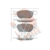 Колодки тормозные дисковые для HONDA ACCORD(CP,CU), CIVIC(FK) <b>R BRAKE RB1893 / 24796</b>