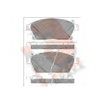 Колодки тормозные дисковые для CHEVROLET CRUZE(J300,J305,J308), ORLANDO(J309) <b>R BRAKE RB1939 / 25079</b>