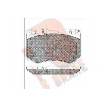 Колодки тормозные дисковые для MERCEDES C(C205,S205,W205) <b>R BRAKE RB2197 / 25997</b>