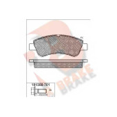 Колодки тормозные дисковые для CITROEN BERLINGO, C-ELYSEE, C2, C3, C4 CACTUS, C4, DS3, XSARA / PEUGEOT 1007, 2008, 206, 207, 208, 301, 307, PARTNER <b>R BRAKE RB1388-701 / 23599</b>