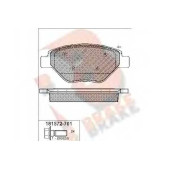 Колодки тормозные дисковые для RENAULT MEGANE(BM0/1#, CM0/1#, KM0/1#, LM0/1#) <b>R BRAKE RB1572-701 / 23934</b>