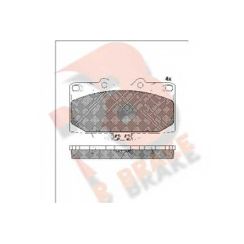 Колодки тормозные дисковые для NISSAN 200 SX(S14), 300 ZX(Z32) / SUBARU IMPREZA(GC,GD,GF,GFC,GG) <b>R BRAKE RB1733-203 / 21854</b>