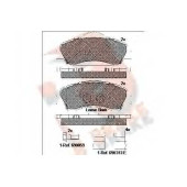 Колодки тормозные дисковые для CITROEN C-ELYSEE, C4 CACTUS / PEUGEOT 301 <b>R BRAKE RB2131 / 25250</b>
