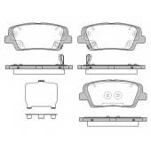 Колодки тормозные дисковые задний для KIA SORENTO <b>REMSA 1274.09 / PCA127409</b>