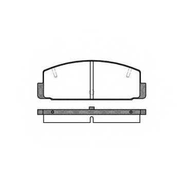 Колодки тормозные дисковые задний для MAZDA 626(GD,GE,GV), RX 7(FC,FD) <b>REMSA 0179.10 / PCA017910</b>