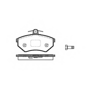 Колодки тормозные дисковые передний для VW GOLF(1E7,1H1,1H5,517), PASSAT(32B,35I,3A2,3A5), VENTO(1H2) <b>REMSA 0134.50 / PCA013450</b>