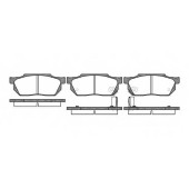 Колодки тормозные дисковые передний для HONDA CIVIC(AG, AH, AJ, AK, AL, AM, AU, EC, ED, EE, EG, EH), CRX(AF, AS, ED, EE), INTEGRA(DA), PRELUDE(AB) <b>REMSA 0193.02 / PCA019302</b>