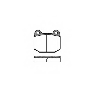 Колодки тормозные дисковые передний для OPEL ASCONA, KADETT, MANTA, REKORD E, REKORD <b>REMSA 0014.00 / PCA001400</b>