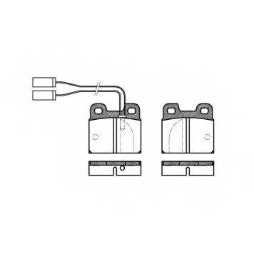 Колодки тормозные дисковые задний <b>REMSA 0005.01 / PCA000501</b>