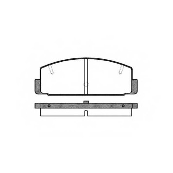 Колодки тормозные дисковые задний для MAZDA 626(GF,GW) <b>REMSA 0179.20 / PCA017920</b>