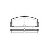 Колодки тормозные дисковые задний для MAZDA 323 F(BJ), 6(GG,GH,GY), 626(GD,GE,GF,GV,GW), BT-50(CD,UN), FAMILIA(BJ), PREMACY(CP), RX 7(FC) <b>REMSA 0179.30 / PCA017930</b>